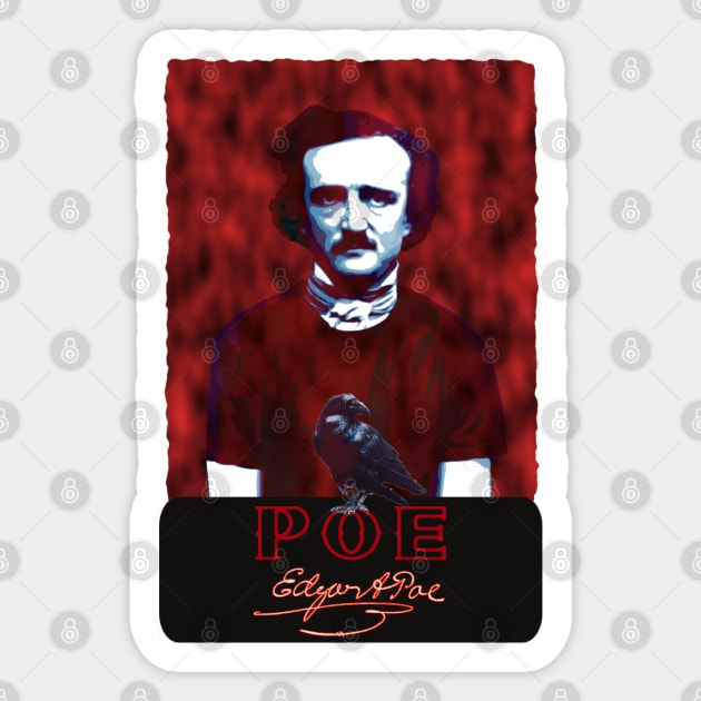 Edgar Allan Poe's Red Death Special Sticker by Spine Film